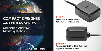 2J Antennas'ın Kompakt GPS/GNSS Anten Çözümleri